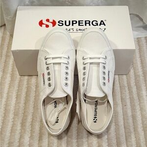 Superga Classic White Sneakers